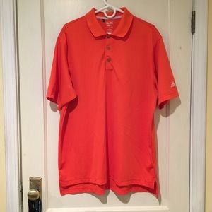 Orange Adidas Climalite Golf Polo 👕